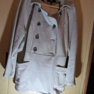 Pea Coat Size x-larger Coat, Pockets, Lined, Buttons, Warm Jacket